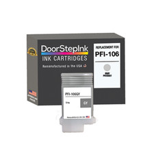 DoorStepInk Compatible Ink Cartridges For Canon PFI-106 Gray 130ml-USA picture