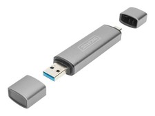 DIGITUS Dual Card Reader Hub USB-C USB 3.0 OTG Adapter DA-70886 picture