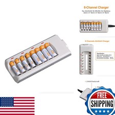 THE PERFECT PART 8 Bay AA AAA Smart Charger 12V Ni-MH Ni-CD with AC Plug picture