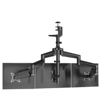 Triple Monitor Desk Mount Gas Spring Arms for 17-32