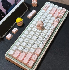 DIY Cheese Cat Keycap Cat Shape MAO Height PBT 138+ Key for Cat Ears picture