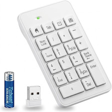 Wireless Number Pad with Battery, Enhanced Efficiency with 23 Keys Numeric Keypa picture