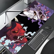 1pc Large Japanese Ukiyo-e Demon Gaming Desk with Non-Slip Base & Washable - T picture