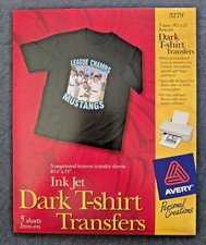 Avery Printable Dark T-Shirt Iron-On Transfers #3279 - 5 Blank Sheets - SEALED picture