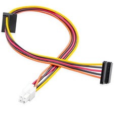 HP Z600 Workstation-4Pin White Square Plug to Dual Black SATA 15Pin Connectors picture