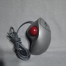 Logitech TrackMan Wheel, P/N 804360-1000, M/N T-BB18, wired USB, red ball picture