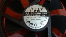 NEW 1PC ADDA AD0512HB-G70 DC BRUSHLESS Power dissipation fan 12V 0.09A 2X WIRE picture
