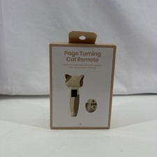 Page Turning Cat Remote Universal Touch E-Reader Page Turner Ring Tan Brown New picture