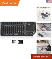 Versatile Mini Wireless Keyboard with RGB Backlight & Touchpad Functionality picture