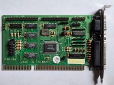 ISA Multi I/O IDE/FDD/Serial Card, Winbond W83757F (SIO-9A) Vintage, Working picture