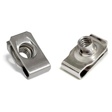 M8 U-Style Clip-On Nut U-Type Stainless Steel 18-8 (304) Regular 20 Pack picture