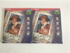 Lot of 2 Canon Family Fun Personalized GREETING CARDS kit - sealed GC-101 picture