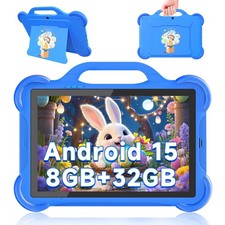 YQSavior Android 15 Kids Tablet, 10.1 Inch IPS HD Display, 8GB RAM, 32GB ROM, picture