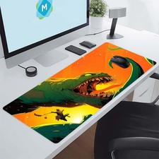 A Durable Mouse Pad Featuring a Terrifying Large Game with a Sinister Grin of picture