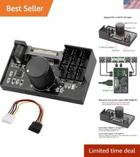 4 Pin 12V PWM Fan Controller 6 Fans Supported , PC Fan Adapter Hub Powered by... picture