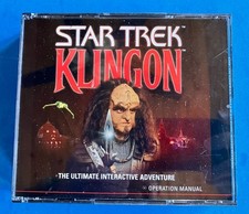 Star Trek KLINGON PC CD-ROM 3 Disk + Manual Ultimate Interactive Adventure picture