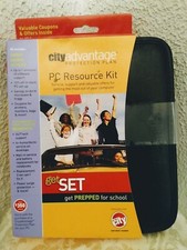 City Advantage Windows XP PC Resource Kit Faux Leather Zip Case NWT picture