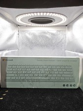 +Microsoft Designer Compact Keyboard, Bluetooth (Glacier White) picture
