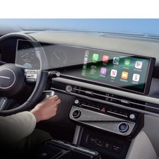 2Pcs Tempered Glass Screen Protector for 2025 2026 Hyundai Tucson AIO AC Navi picture