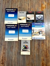 Vintage Lot 8 Commodore 64 C64 VIC-20 Software Manuals Games EasyMail 1541 Books picture