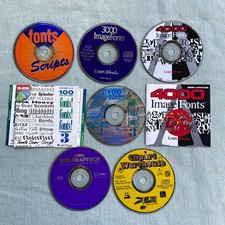 Image Fonts Clipart Web Graphics PC CD Rom Computer Works 3000 4000 Scripts 100 picture