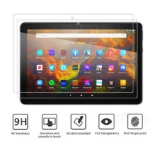 2-Pack Tempered Glass Screen Protector For Amazon Fire HD 10 / 8 Plus 2021 2020 picture