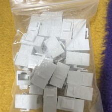 White Keystone Jack Inserts Modules Lot, Universal Compatible, Keystone Jack picture