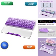 SELORSS Acrylic Keyboard Wrist Rest for 60% Compact Keyboard - Purple picture