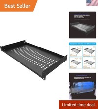 Vented 1U Server Rack Shelf, 10