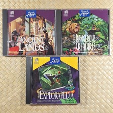 Microsoft Dangerous Creatures & Ancient Lands & Exploapedia PC CD-ROM picture