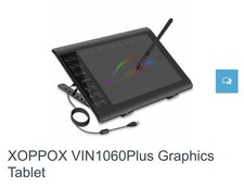 Xoppox Graphics Drawing Tablet Battery-Free Pen Tablet Model VIN1060Plus New picture