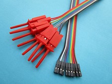 3pcs Strips 2.54mm 10P 1x10Pin Jumper wire Female to Flat Test Clip Ribbon Cable picture