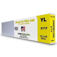 DTF YELLOW Ink 500ml Cartridge for VJ-628D, XPJ-1682D Direct To Film MADE IN USA picture