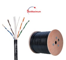 CAT6 1000FT UTP OUTDOOR Ethernet Network Cable 23AWG PE Solid Direct Burial Wire picture