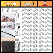 200pcs Stainless Steel Wire Clips S Clips for Solar Cable Management, 6mm Size picture