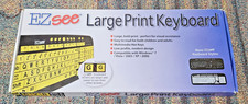 EZ-See Large Print High Contrast USB Wired Keyboard Model CD103 Internet New picture