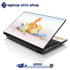 Laptop Skin Sticker Decal Cover for Notebook Apple Acer HP Music Notes 13-16 in picture