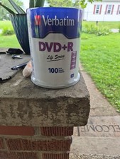 100 VERBATIM 16X DVD+R Life Series Logo 4.7GB Media Disc Spindle 97175 (SEALED) picture