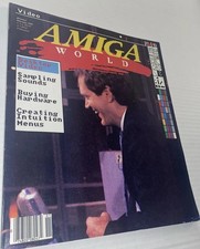 Vintage 1987 AmigaWorld Video Computer MAGAZINE David Letterman Cover Commodore picture