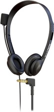 Bulktech 1 Pack Wired On-Ear Leather Headsets with Boom Microphone and 3.5mm ... picture