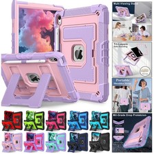 For iPad 11th A16 10th 9/8/7th Gen Shockproof Stand Case Heavy Duty Cover Strap- picture
