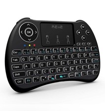(Backlit Version) H9+ Mini Keyboard,2.4Ghz Wireless Mini Handheld Smart TV Remot picture