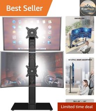 Elegant Dual Monitor Stand - Height Adjustable and Space-Saving for 13-34 Inch picture