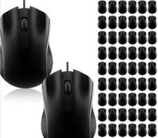 Hoteam Wired USB Mouse, 54 Pack, Black, Unisex picture