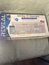 Reveal 104 Key keyboard Model KB195 Brand New In Box Windows 95 Vintage Keyboard picture