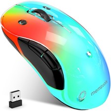 2.4G Aesthetic Wireless Mouse - Customizable Covers & LED Mood Lighting - Rec... picture
