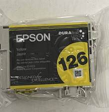 Genuine Epson 126 Yellow Ink One Cartridge Durabrite Ultra Ink SEALED (E) picture