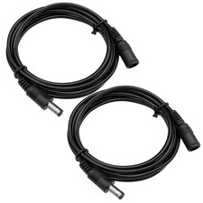 2 Pack 3ft DC Power Extension Cable 5.5mm*2.1mm Male to Female Power Cord for... picture