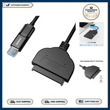 Effortless File Transfers with USB 3.0 and USB-C SATA Adapter for 2.5