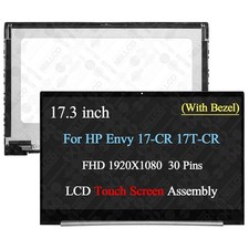 For HP Envy 17T-CR100 17T-CR0000 FHD LCD Display Touch Screen Replacement+Bezel picture
